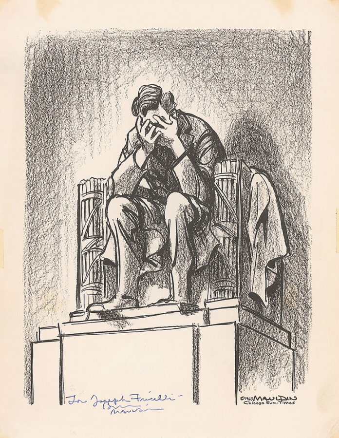 Lincoln crying Mauldin